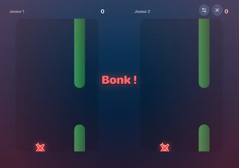 L'iPhone Duo ouvert : l'eau s'est déversée sur le pli en un large aquarium.